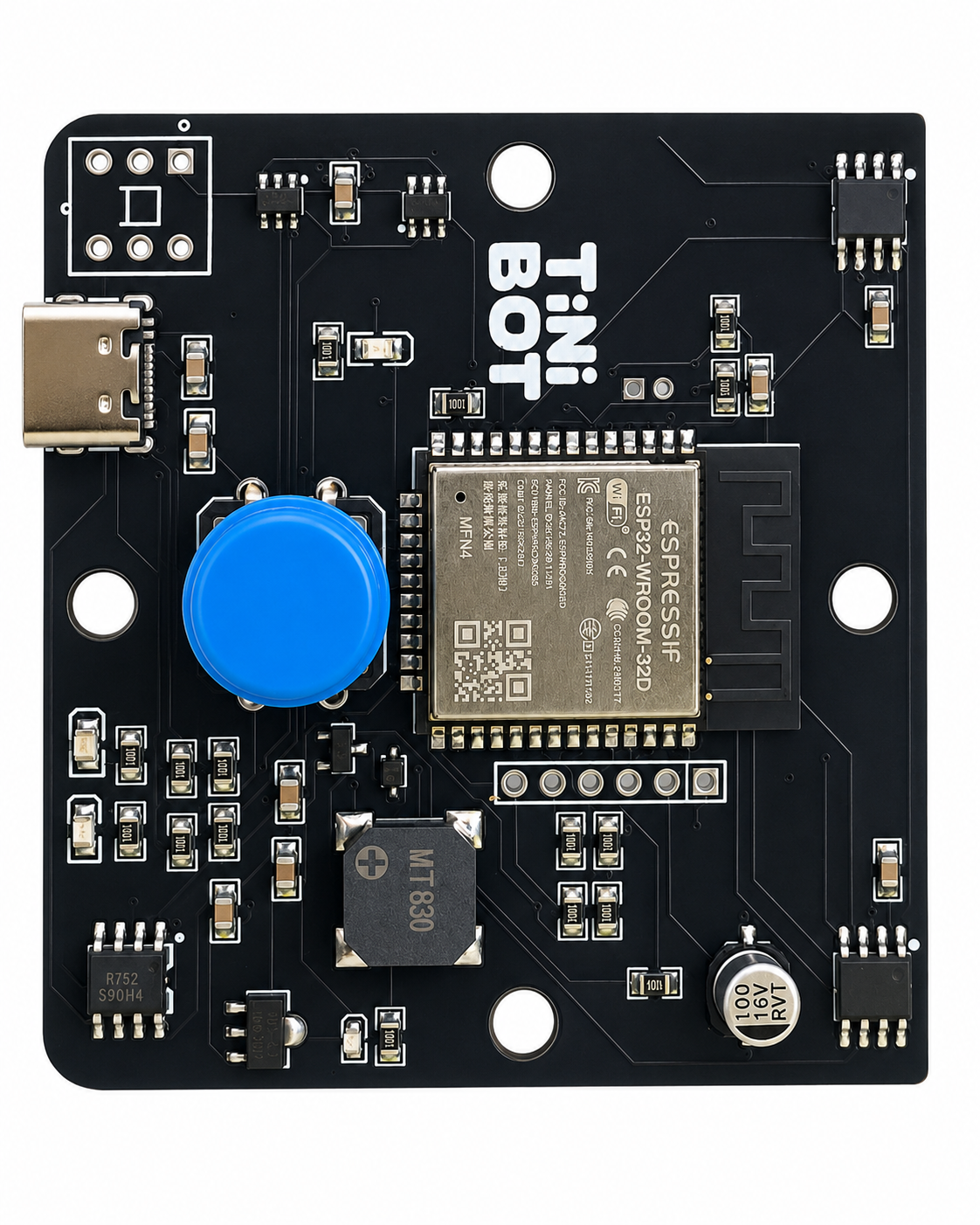 Placa controladora del TiniBot con microcontrolador ESP32